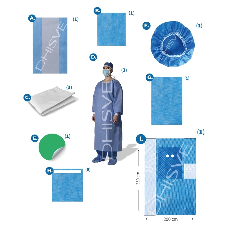PAQUETE QUIRÚRGICO HEMODINÁMICA, ACCESO FEMORAL, ESTÉRIL