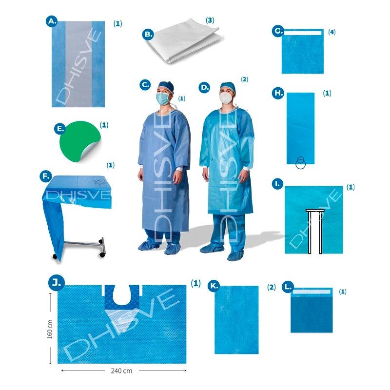 PAQUETE QUIRÚRGICO PARA TRAUMATOLOGÍA DE HOMBRO, ESTÉRIL