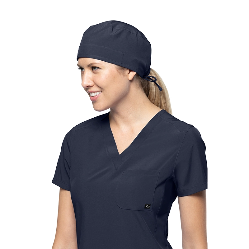 Gorro médico color plomo Tasha & Me, diseño ajustable para personal de salud