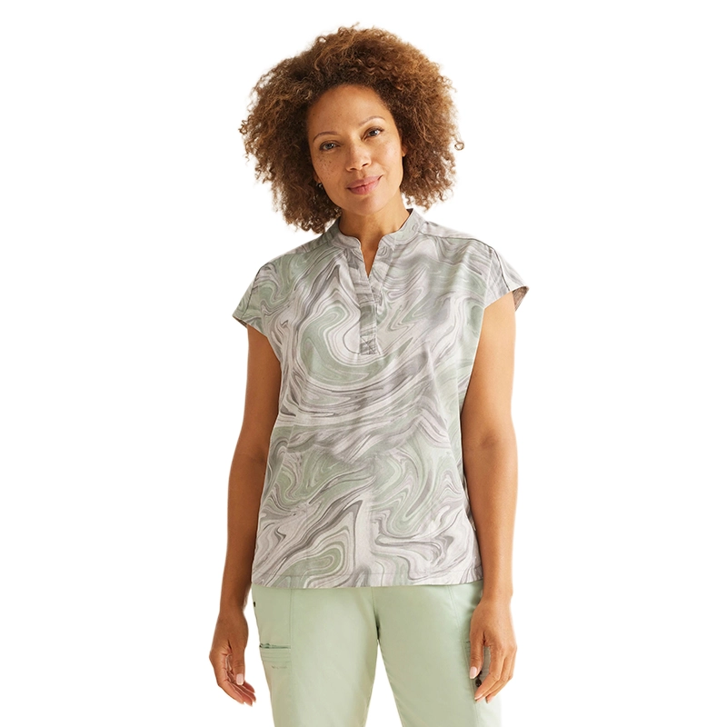 Blusa Médica Estampada para Mujer – Journey Top de Healing Hands