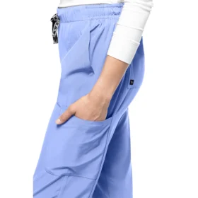 Pantalón recto color azul lavanda para mujer de Tasha & Me.