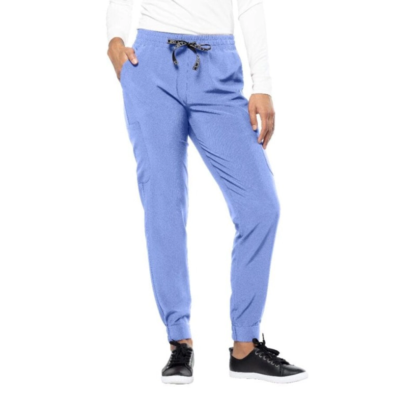 Pantalón jogger médico color azul lavanda de Tasha & Me para mujer.
