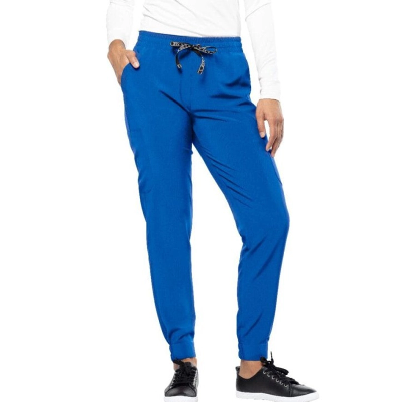 Pantalón médico tipo jogger azul rey de Tasha & Me para mujer.