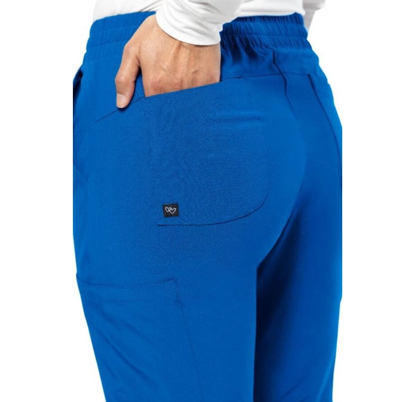 Pantalón médico tipo jogger azul rey de Tasha & Me para mujer.