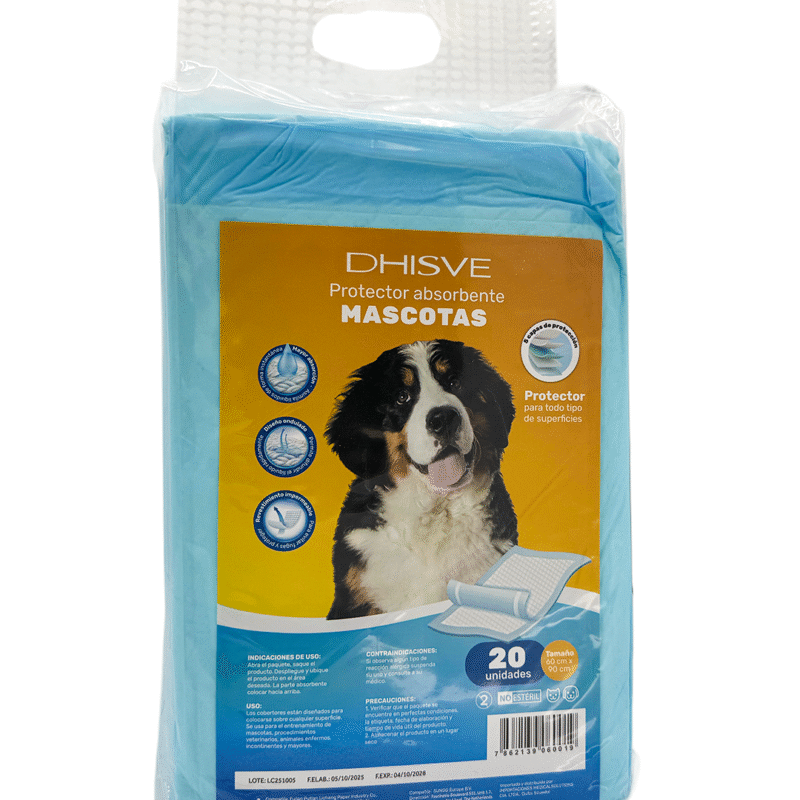 Protector Absorbente Mascotas 60x90 cm X 20 UDS