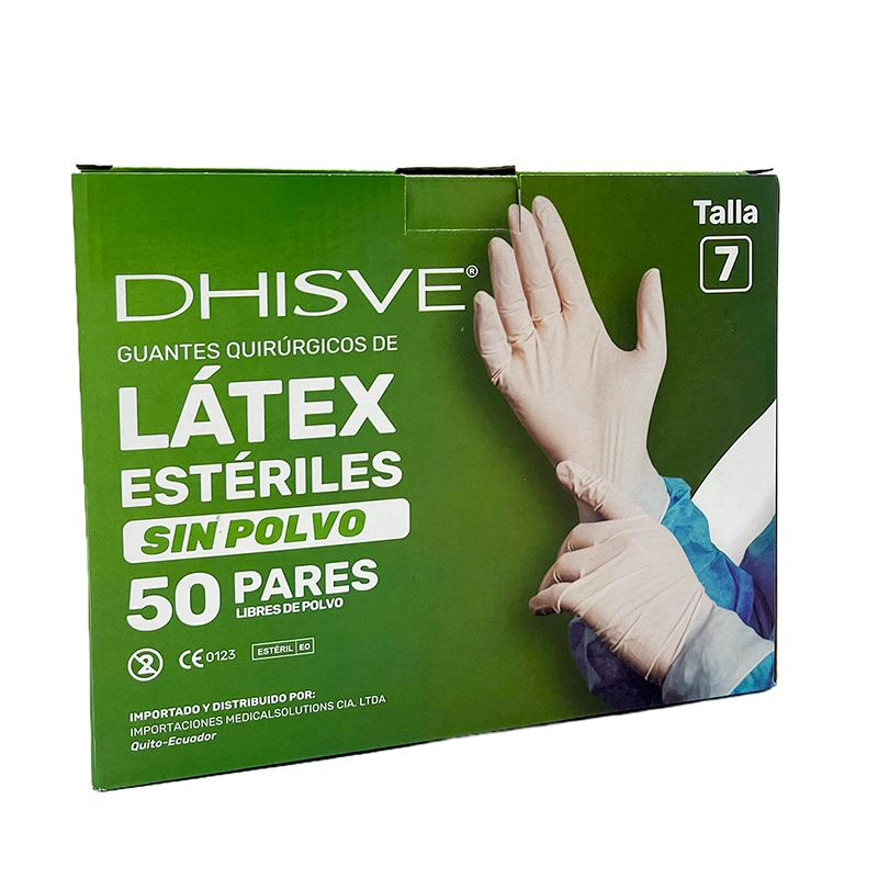 Guantes quirúrgicos de látex estériles (Sin polvo)