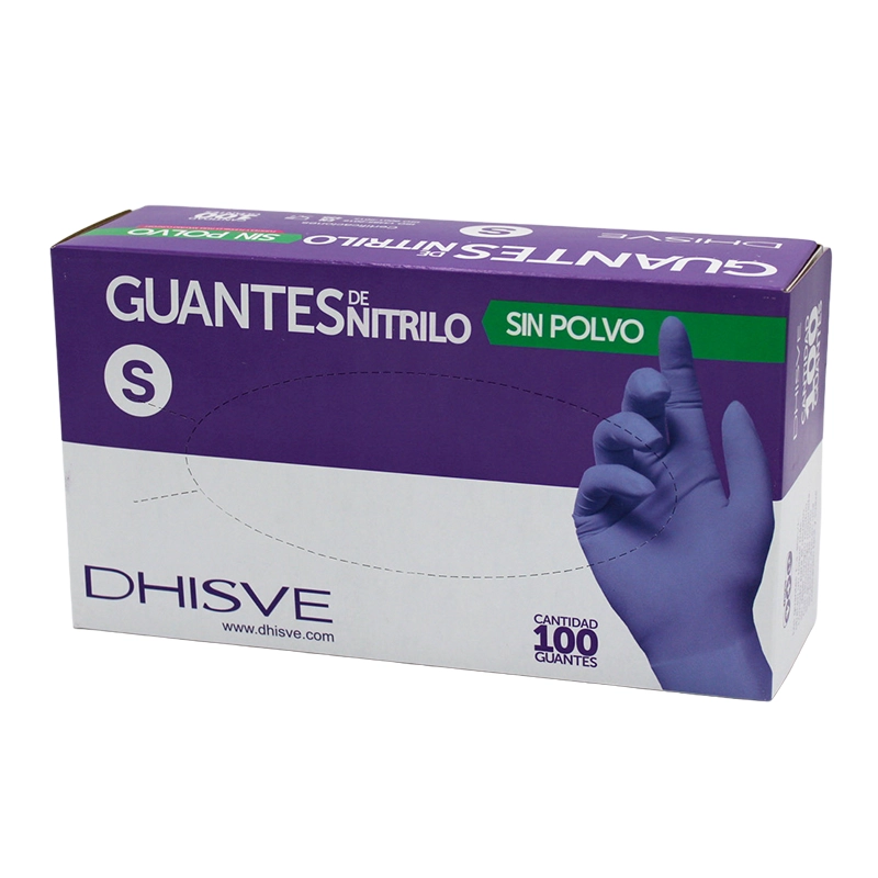 CAJA GUANTES NITRILO MORADOS