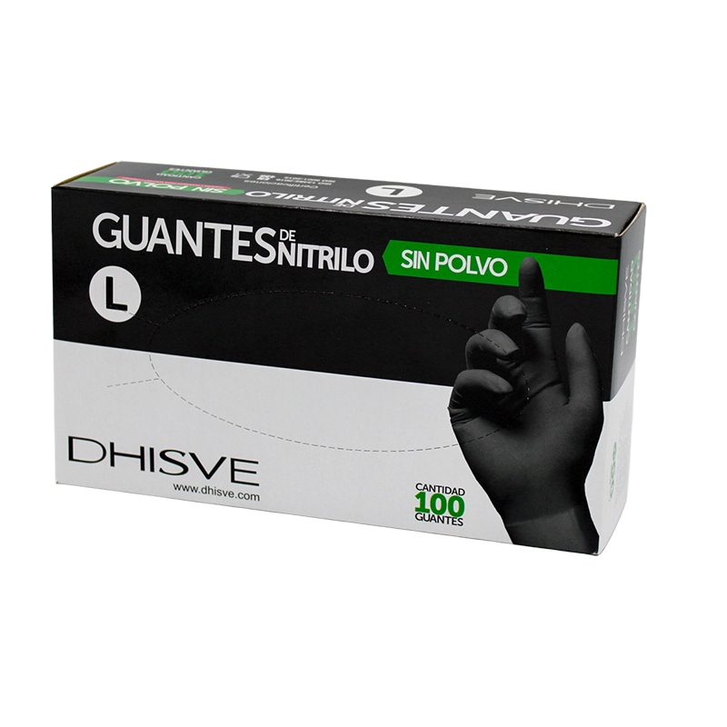 CAJA GUANTES NITRILO NEGROS