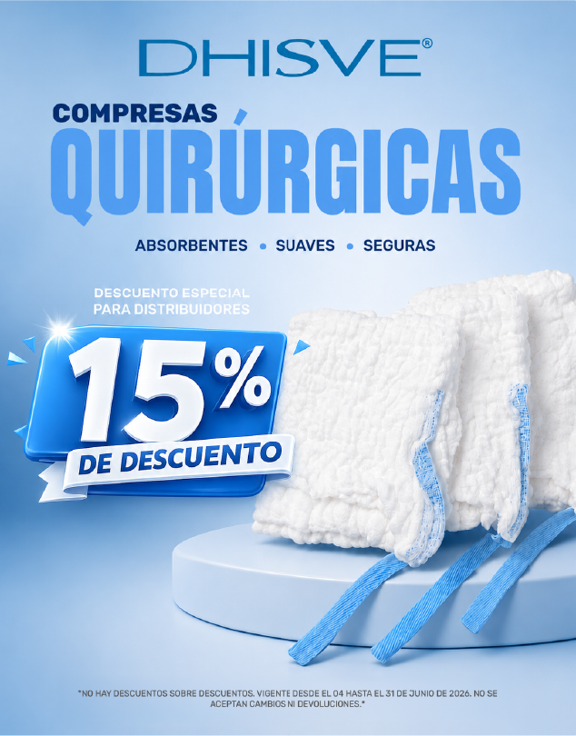 Promo compresas quirúrgicas para distribuidores DHISVE
