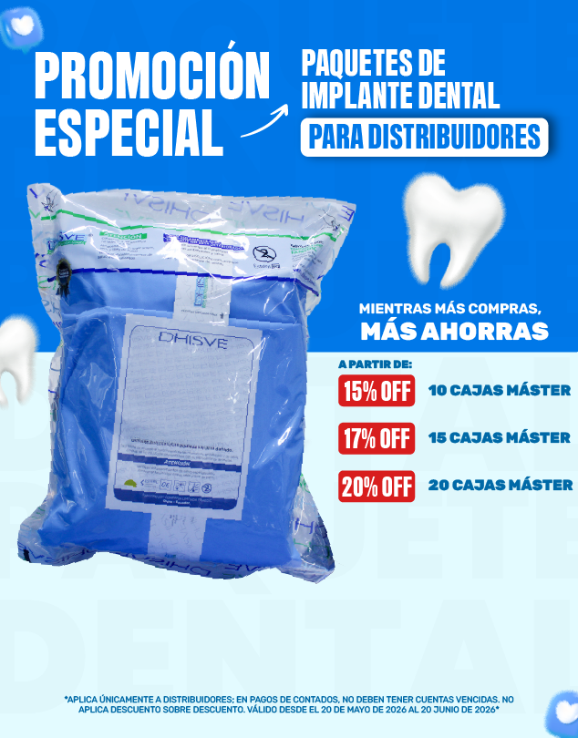 Promo paquetes de implante dental para distribuidores DHISVE