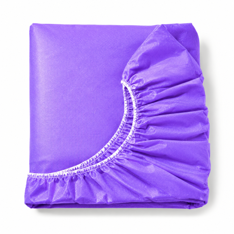 Sábana con elástico 215x105 (Morado)  - Paq x 10 unidad - Caja x 70 unidades
